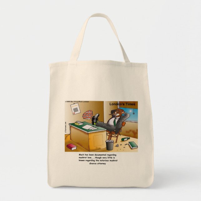 Bolso De Tela Historieta del fiscal del divorcio Rick London Mus (Frente)