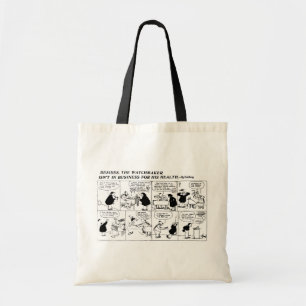 Bolso De Tela Historieta del relojero de Rube Goldberg