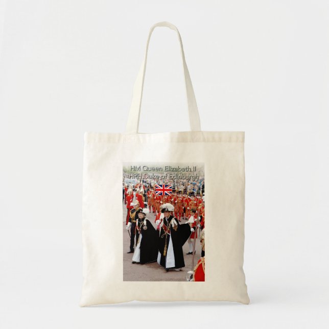 Bolso De Tela HM La Reina y el Príncipe Felipe (Frente)