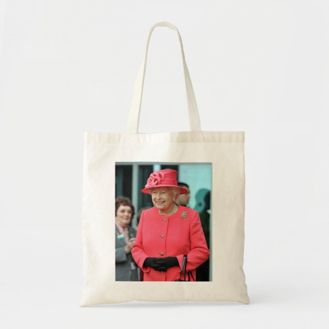 Bolso De Tela HM Queen Elizabeth II Warrington 2012 Profesional (Frente)