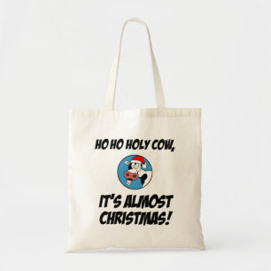 Bolso De Tela Ho Cómo vaca sagrada son casi Navidades de la bols