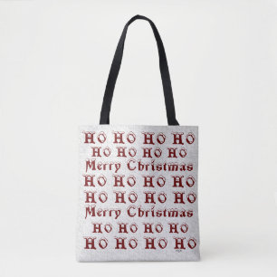 Bolso De Tela HO HO HO HO Feliz Navidad