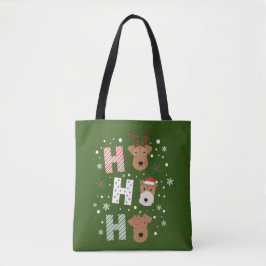 Bolso De Tela Ho Ho Ho Ho Ho Welsh Terrier Feliz Navidad
