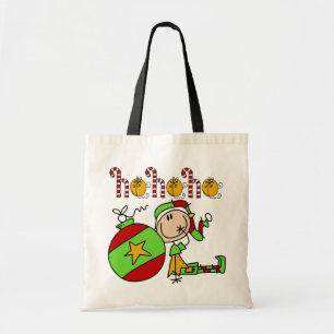 Bolso De Tela Ho Ho Ho Holiday Elf