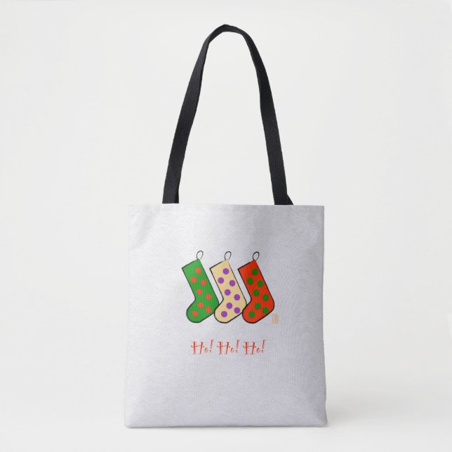 Bolso De Tela ¡Ho! ¡Ho! ¡Ho! Navidades Tote Bag (Anverso)