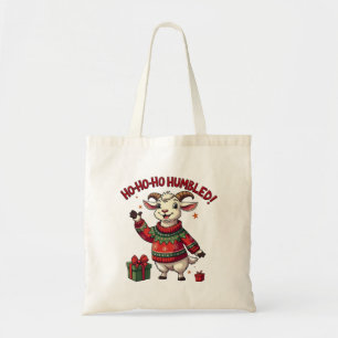 Bolso De Tela Ho Ho Ho Sombrero de Santa Navidad Cabra de Santa