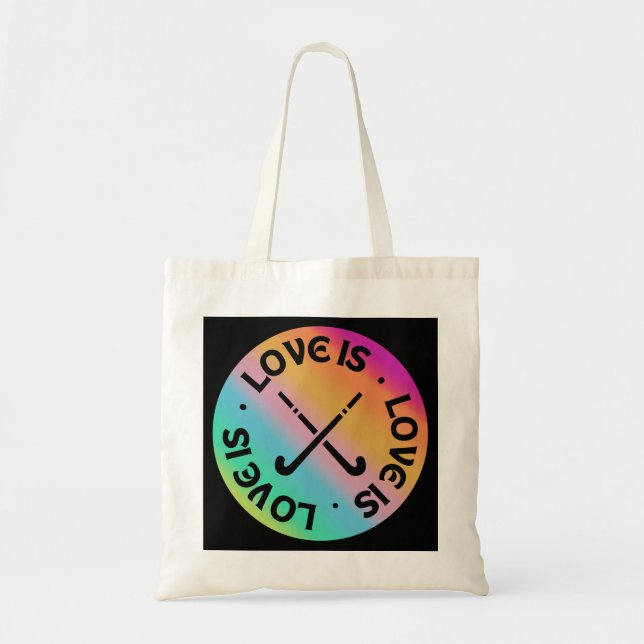 Bolso De Tela Hockey: El amor es (Frente)