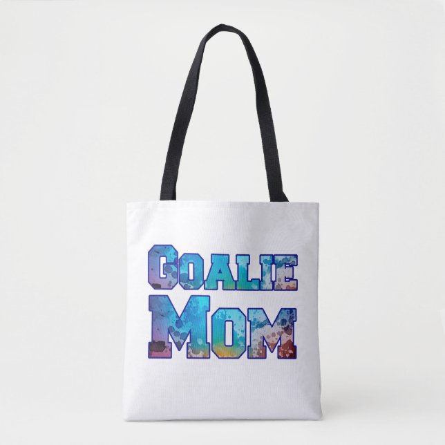 Bolso De Tela Hockey Goalie Mom Watercolor (Anverso)