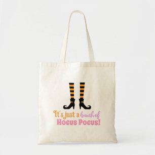 Bolso De Tela Hocus Pocus Cita púrpura Naranja de Halloween mode