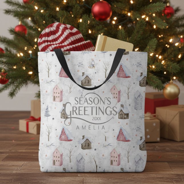Bolso De Tela Hogar Acogedor Navidad Rosa ID985 (Subido por el creador)