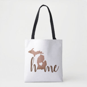 Bolso De Tela "Hogar" de Silhouette de cobre del estado de Michi