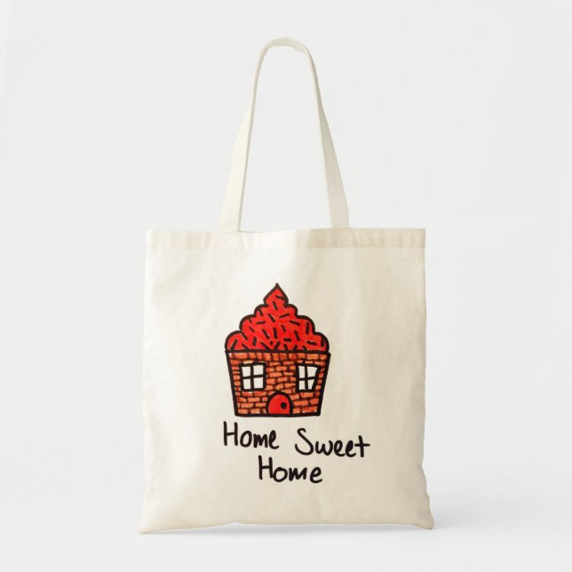 Bolso De Tela Hogar dulce casero (Frente)