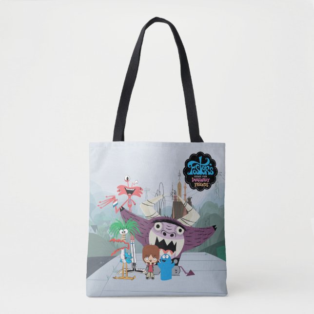 Bolso De Tela Hogar Foster para amigos imaginarios | Bienvenida (Anverso)