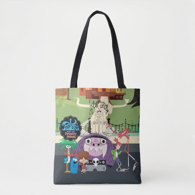 Bolso De Tela Hogar Foster para amigos imaginarios | Colgar fuer (Anverso)
