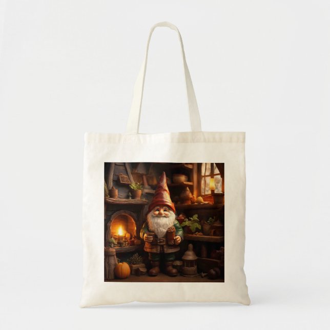Bolso De Tela Hogar Gnomo (Frente)
