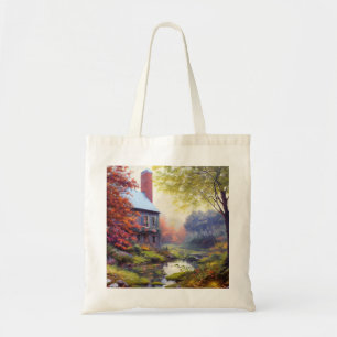 Bolso De Tela Hogares/arroyos/bosques/pintura