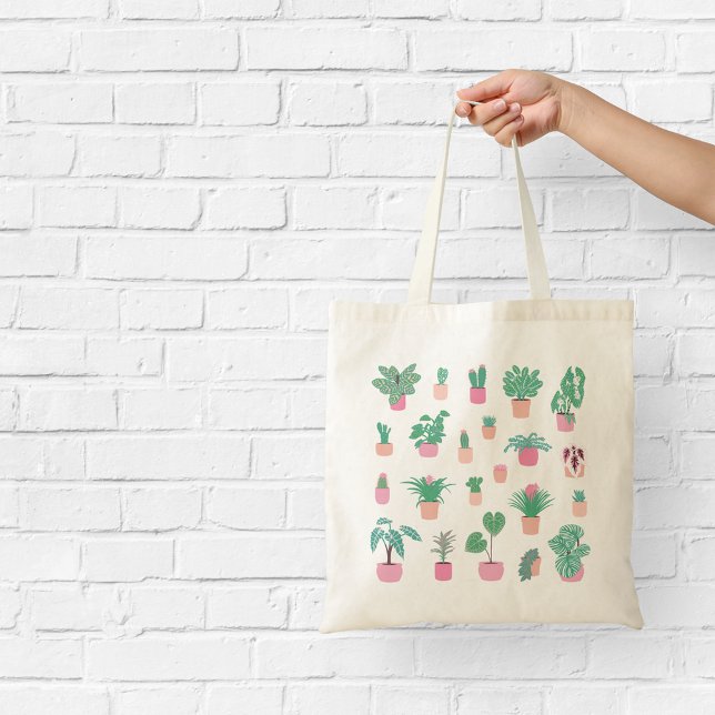 Bolso De Tela Hogares Girly Ilustracion rosa y verde (Subido por el creador)