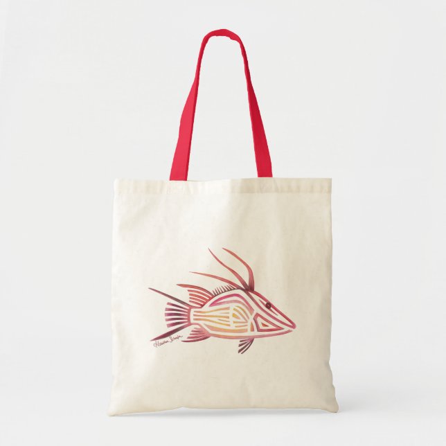 Bolso De Tela Hogfish tribal (Frente)