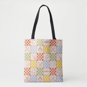 Bolso De Tela HOGWARTS™ QUIDDITCH™ Patrón de verificación de equ