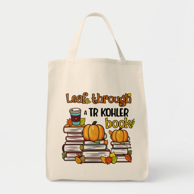 Bolso De Tela Hoja a través de un libro TR Kohler (Frente)