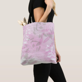 Bolso De Tela Hoja botánica floral abstracta moderna trendy