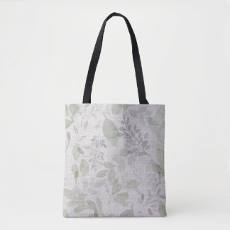 BOLSO DE TELA HOJA DE ACUARELA SUAVE
