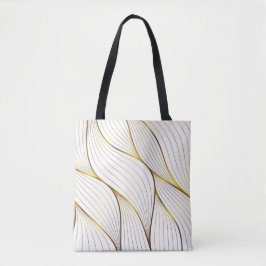 Bolso De Tela Hoja de adorno de oro