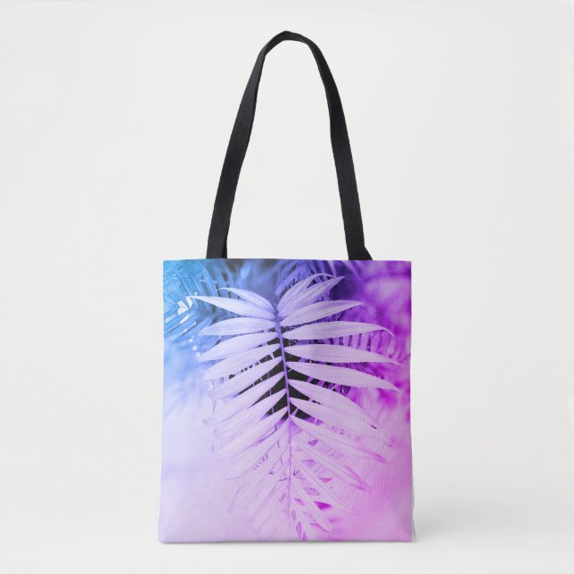 Bolso De Tela Hoja de Areca Negra y Blanca Miami (Anverso)