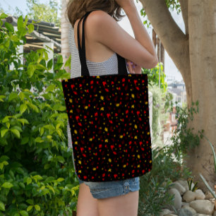 Bolso De Tela Hoja de colores