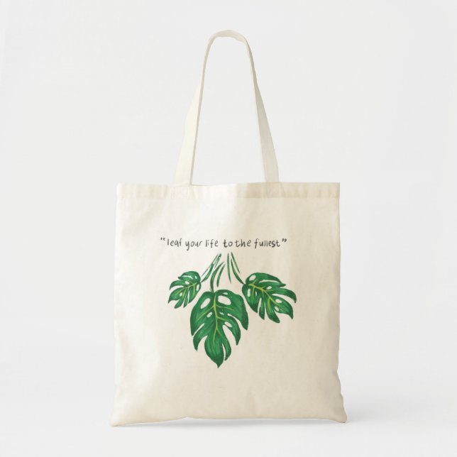 Bolso De Tela Hoja de corte (Frente)