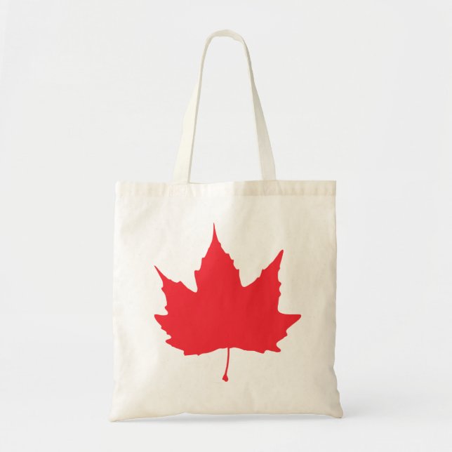 Bolso De Tela Hoja de otoño de arce (Frente)