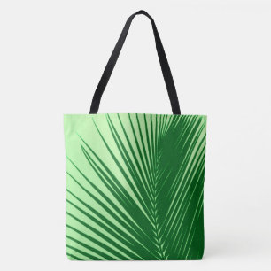 Bolso De Tela Hoja de palma - verde esmeralda y lima