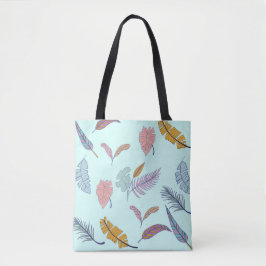 Bolso De Tela hojas.