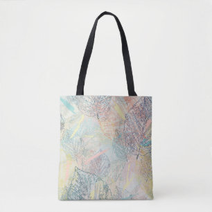 Bolso De Tela hojas.