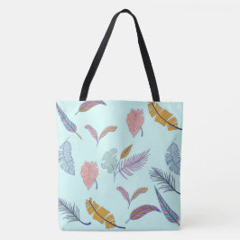Bolso De Tela hojas.