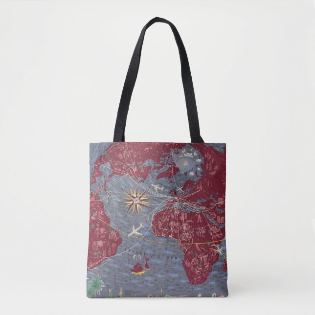 Bolso De Tela Hojas 1-8: Air France (Anverso)