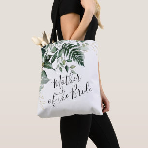 Bolso De Tela Hojas botánicas Verdor madre del regalo de la novi