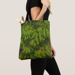 Bolso De Tela Hojas brillantes a la luz del sol
