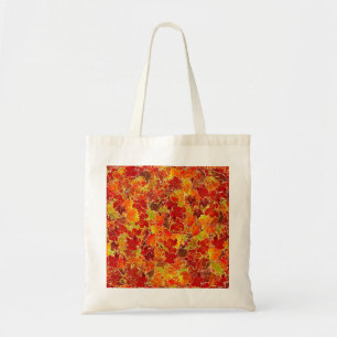 Bolso De Tela Hojas de arce de otoño Purpurinoso