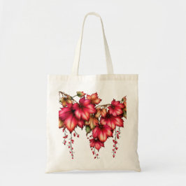 Bolso De Tela Hojas de Arce de Otoño y Bayas Diseño Elegante de