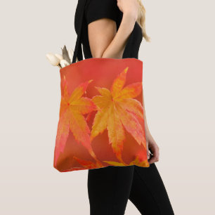 Bolso De Tela Hojas de arce japonesas