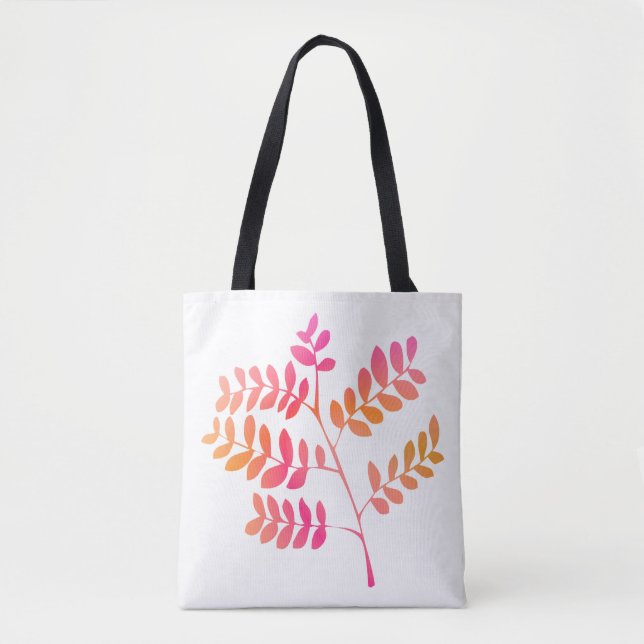 Bolso De Tela Hojas de atardecer (Anverso)