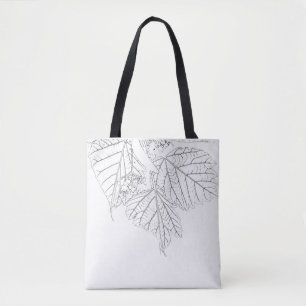Bolso De Tela Hojas de Basswood