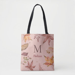 Bolso De Tela Hojas de cascada personalizadas