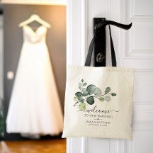 Hojas de eucalipto Verde Nupcias Bienvenida