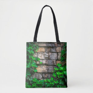 Bolso De Tela Hojas de hojas de vid de marfil