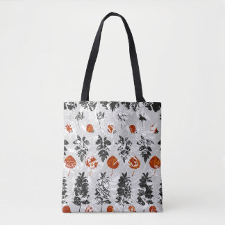 Bolso De Tela Hojas de impresión: patrón simétrico sin costuras.