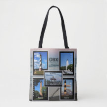 Hojas de luz de OBX Tote Bag