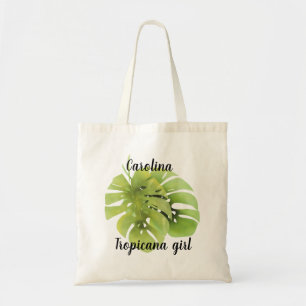 Bolso De Tela Hojas de monstera