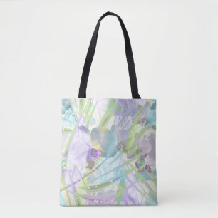 Bolso De Tela Hojas de orquídea y palmera, tropicales